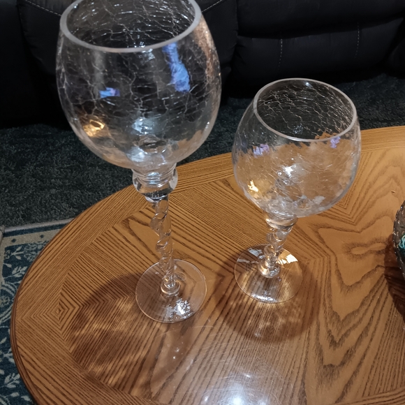 Elegant Glass Candle Holders - Picture 2 of 4